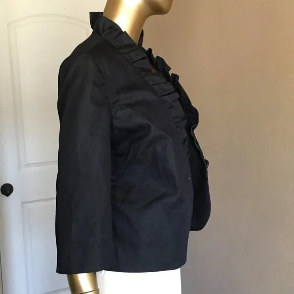 WILLI SMITH Ruffle Collar Swing Blazer / Jacket NEW! - Picture 6 of 11